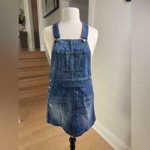 Lowrys Farm Denim Overall Dress – Japanese Brand – Size M